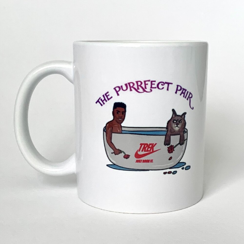 Star Trek Discovery The Purrfect Pair Season 4 Ceramic Mug Cup David Ajala Book